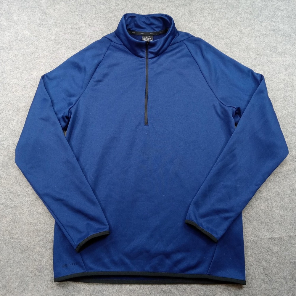 Nike Pullover Men Small Sweatshirt Dri Fit Quarter Zip Training Running Athletic